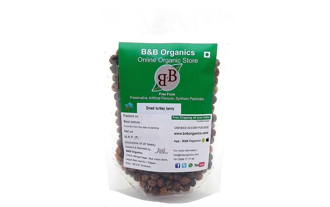 B&B Organics Dried Turkey Berry    Pack  500 grams